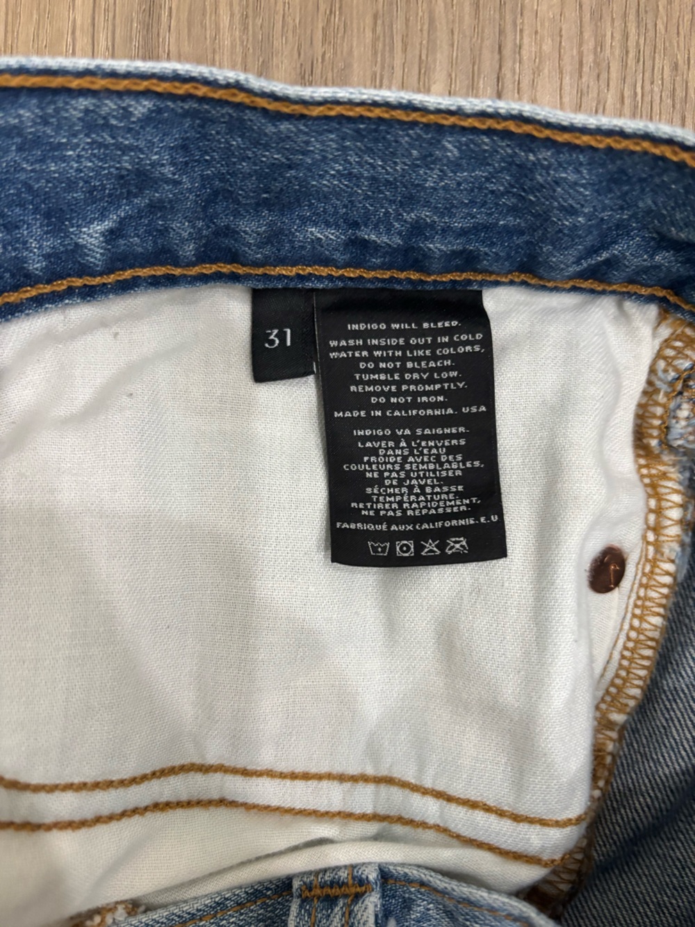 J Brand Denim Distressed Women's Cutoff Shorts - Light Blue Size 31 - Picture 3 of 5